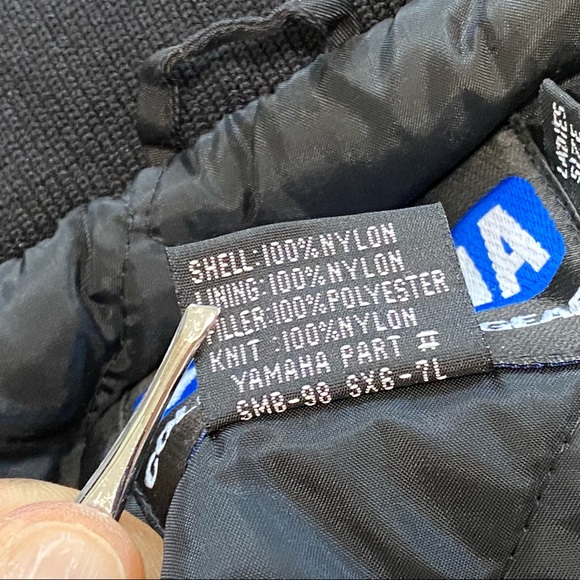 Yamaha Jacket Black Red Wht Blue Colorblock Snowmobile Racing Women’s XT VTG Y2K - Picture 14 of 16